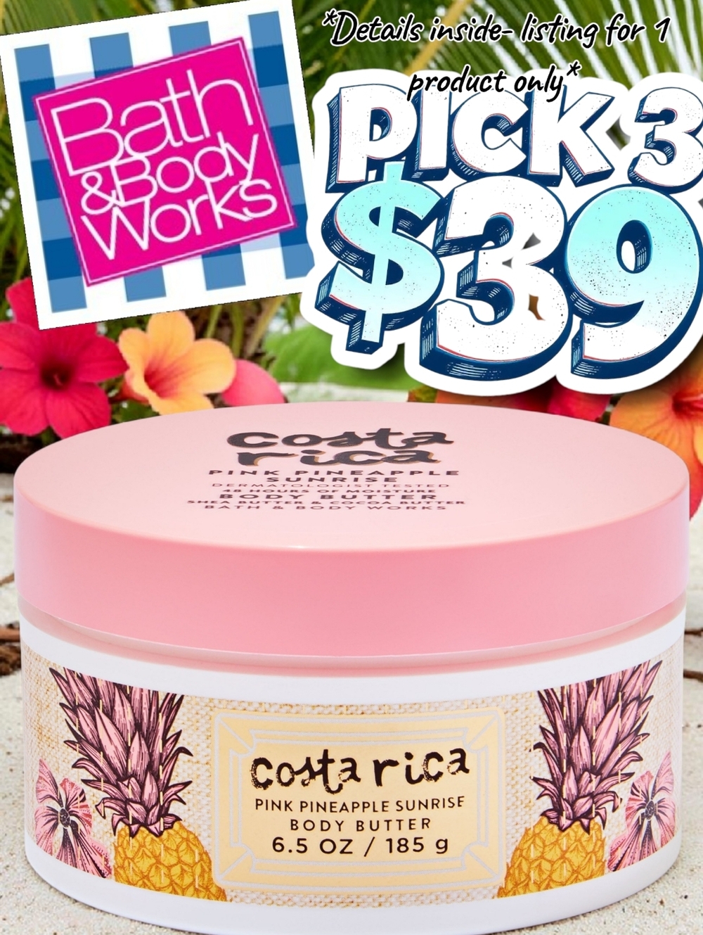 Bath & Body Works Costa Rica Pink Pineapple Sunrise Body Butter